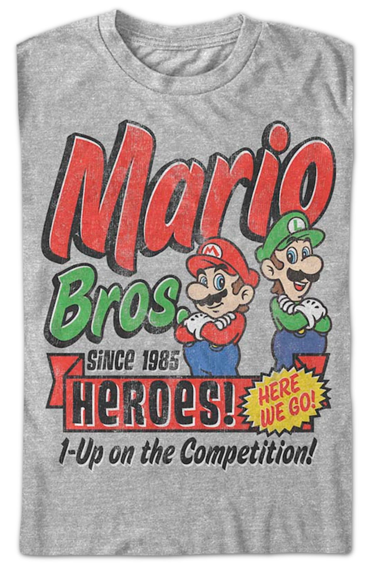 1-Up on the Competition Super Mario Bros. Nintendo T-Shirt - Image 2