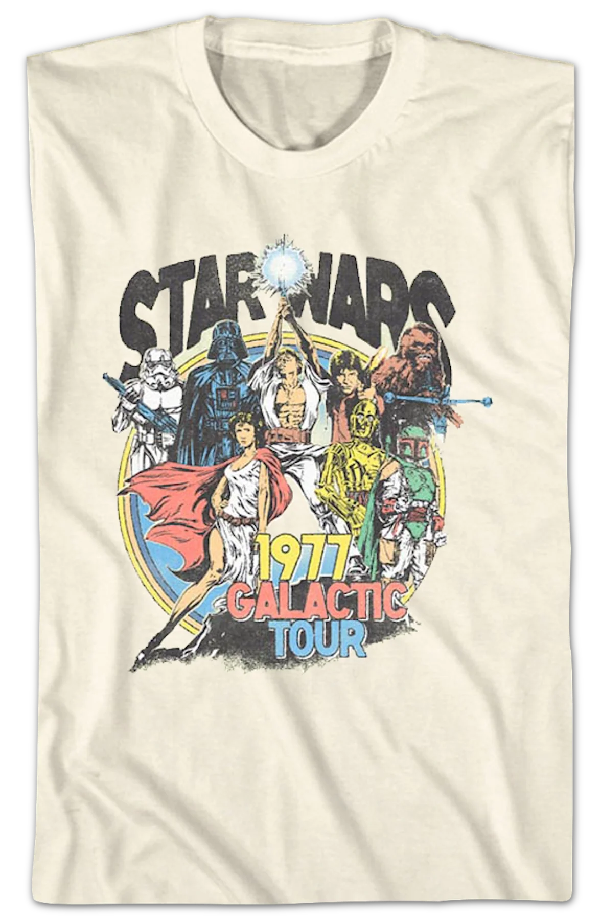 1977 Galactic Tour Star Wars T-Shirt - Image 2