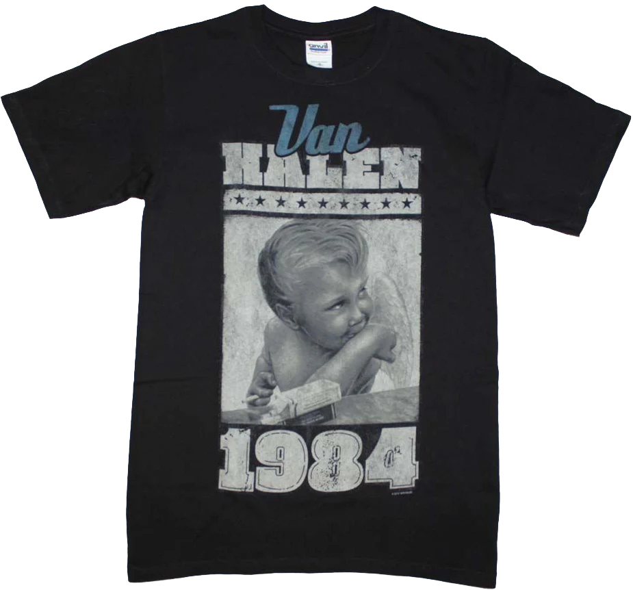 1984 Sketch Van Halen T-Shirt