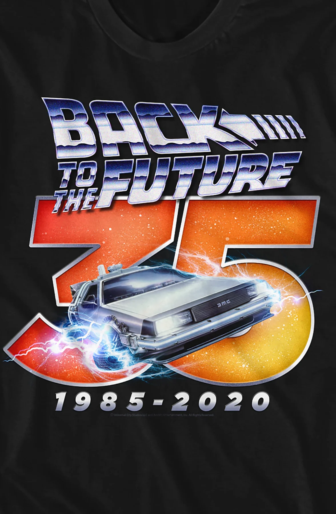 1985-2020 35th Anniversary Back To The Future T-Shirt - Image 2
