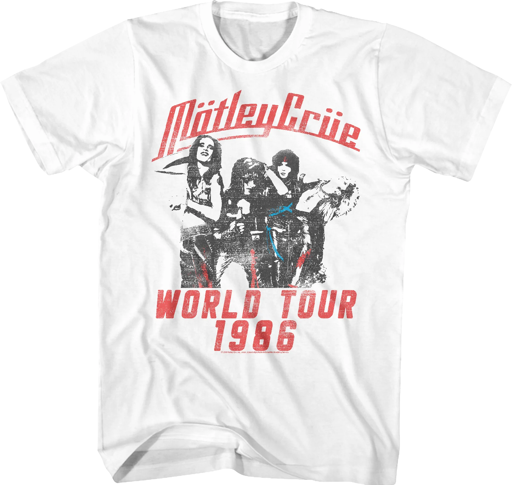 1986 World Tour Motley Crue T-Shirt