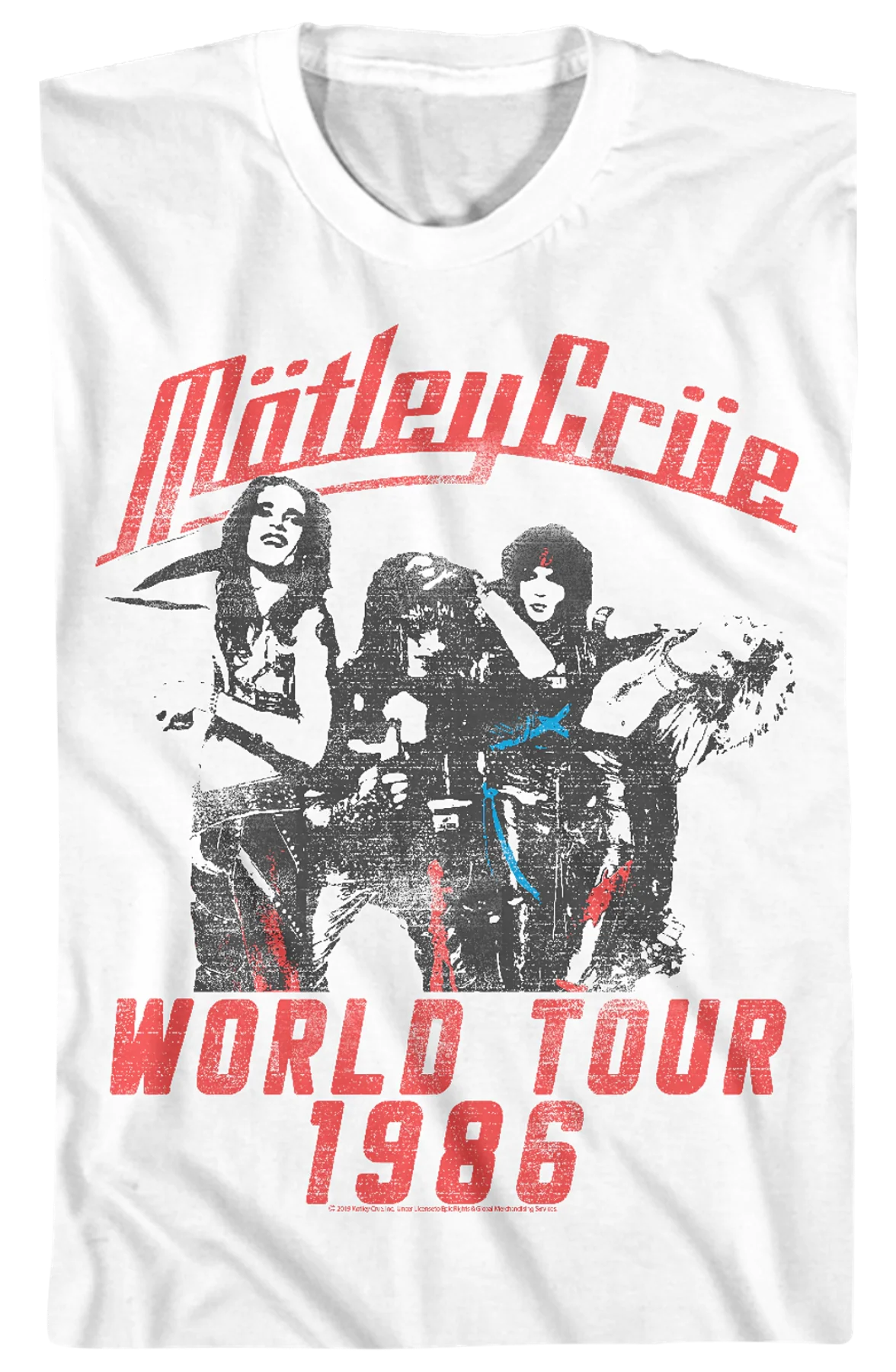 1986 World Tour Motley Crue T-Shirt - Image 2