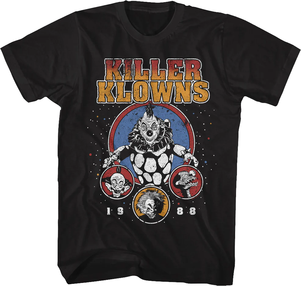 1988 Collage Killer Klowns From Outer Space T-Shirt