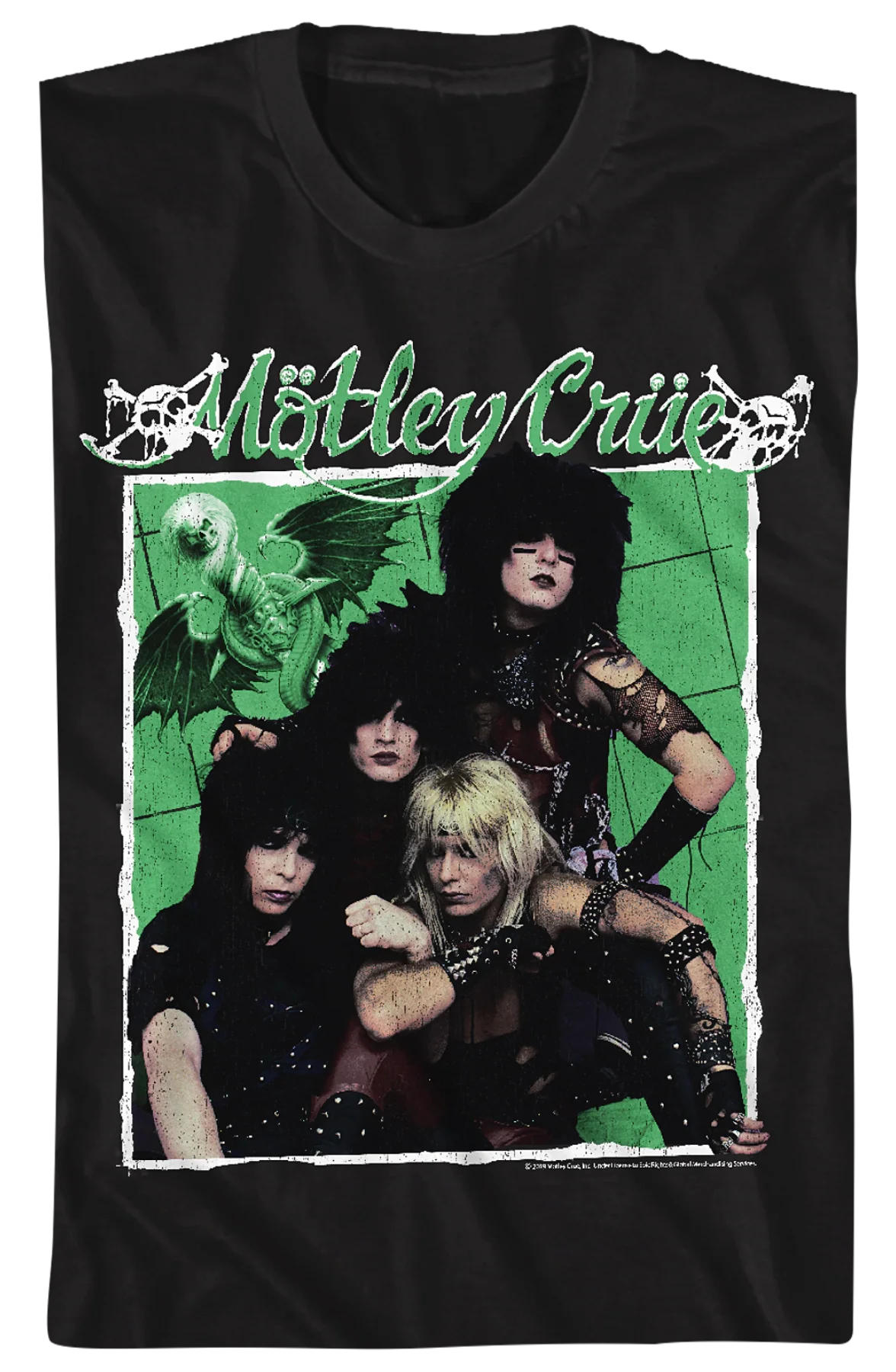 1989 Group Photo Motley Crue T-Shirt - Image 2