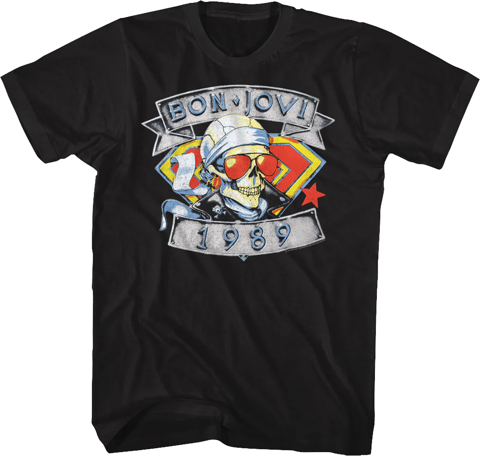 1989 Skull Bon Jovi T-Shirt