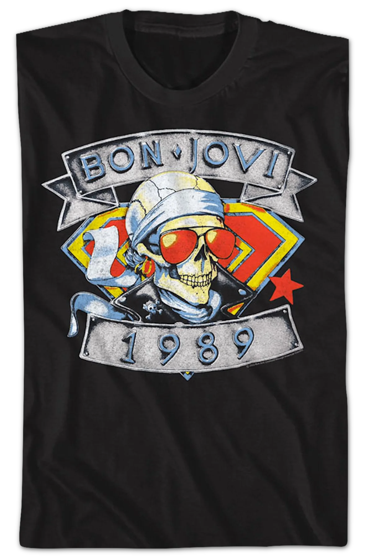 1989 Skull Bon Jovi T-Shirt - Image 2