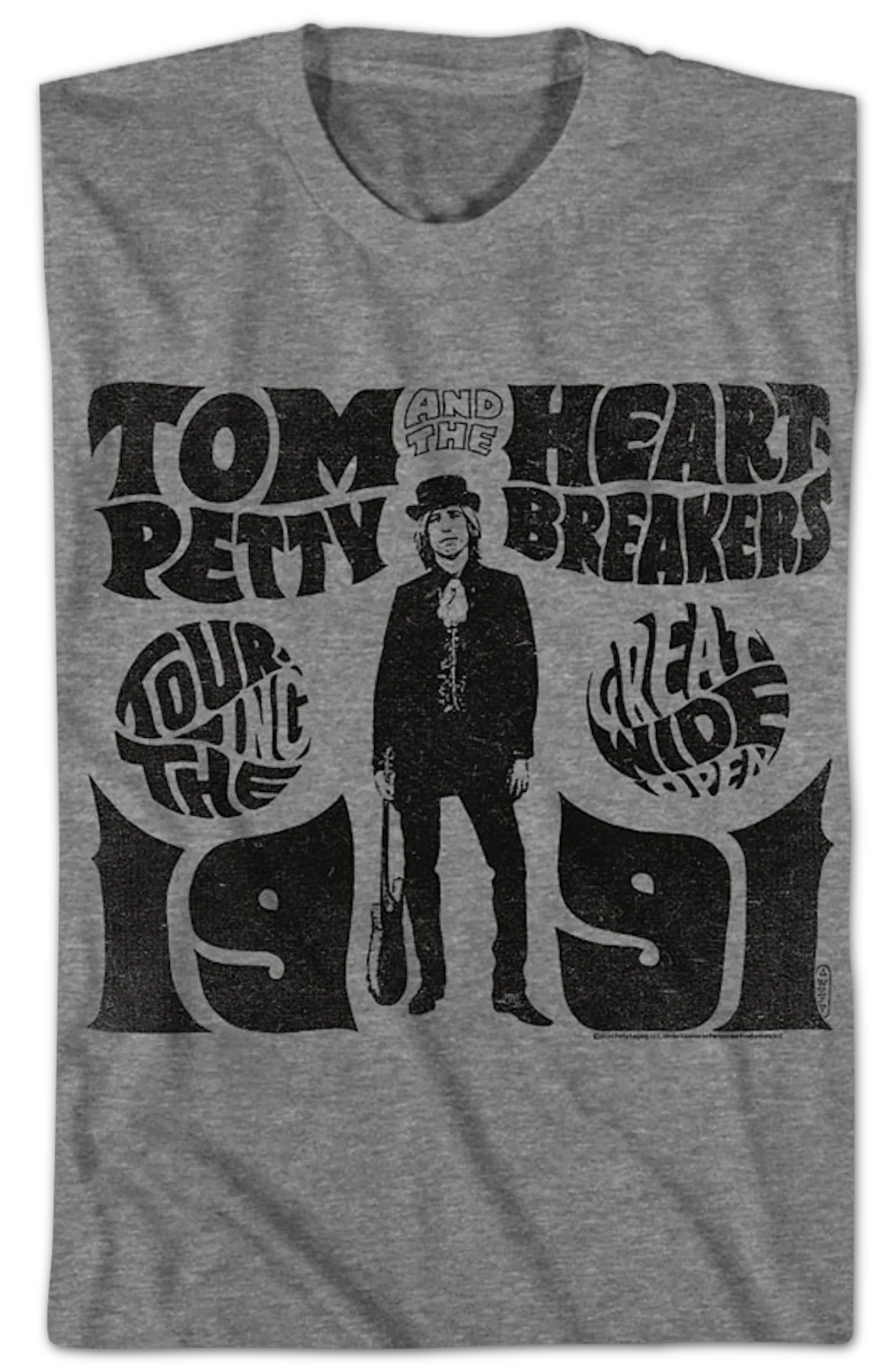 1991 Tour Tom Petty And The Heartbreakers T-Shirt - Image 2