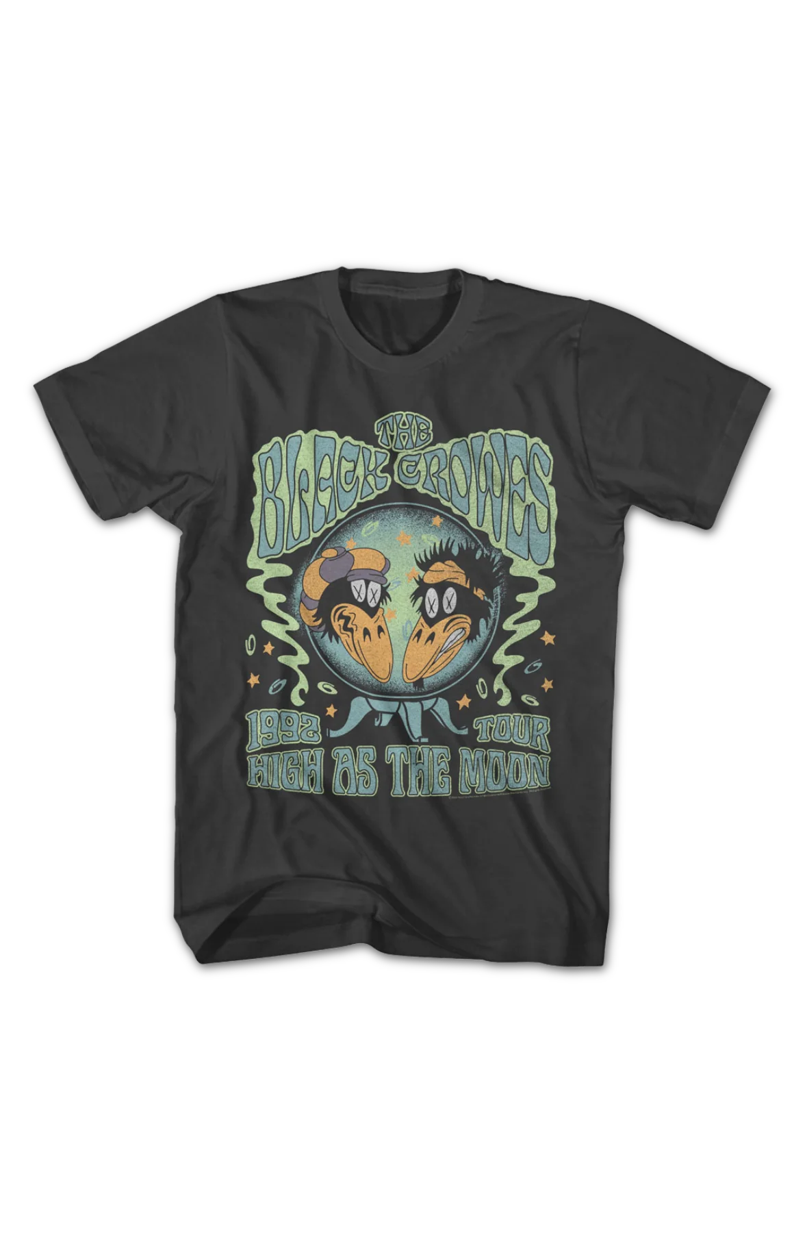 1992 High As The Moon Tour Black Crowes T-Shirt - Image 3