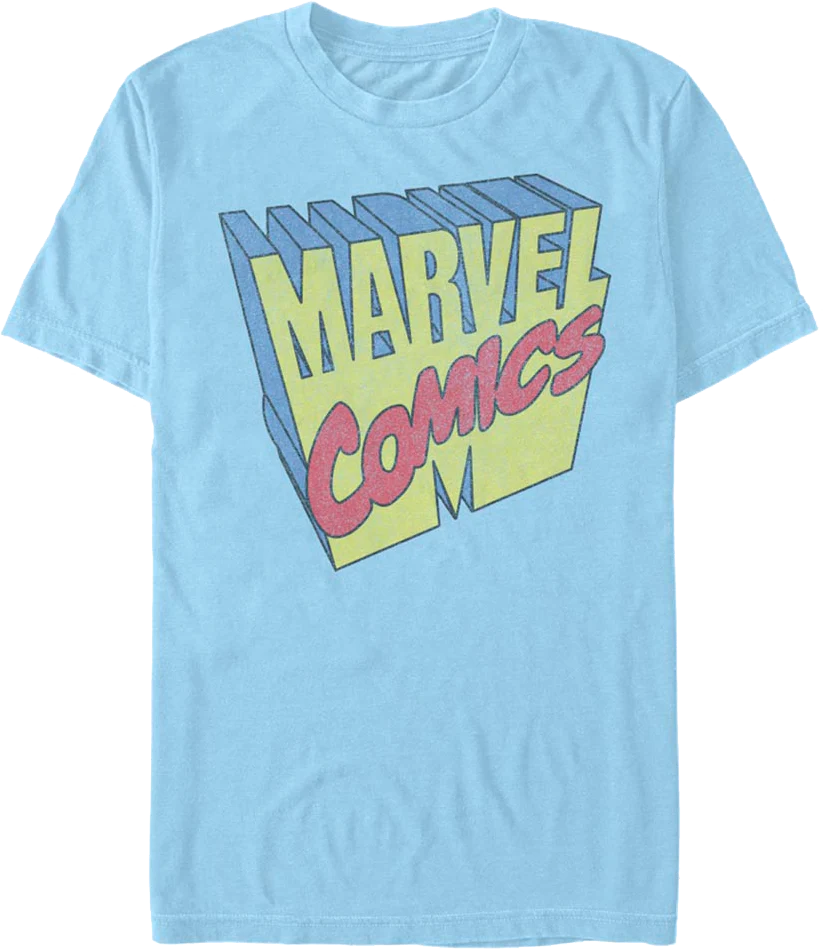 3D Logo Marvel Comics T-Shirt
