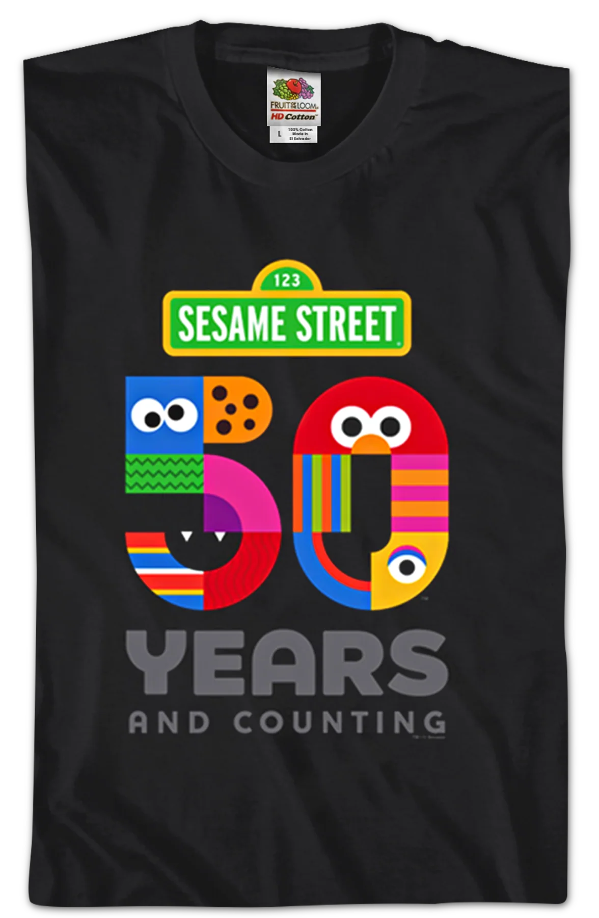 50 Years and Counting Sesame Street T-Shirt - Image 2