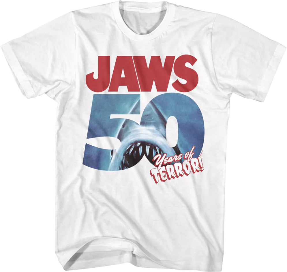 50 Years of Terror Jaws T-Shirt