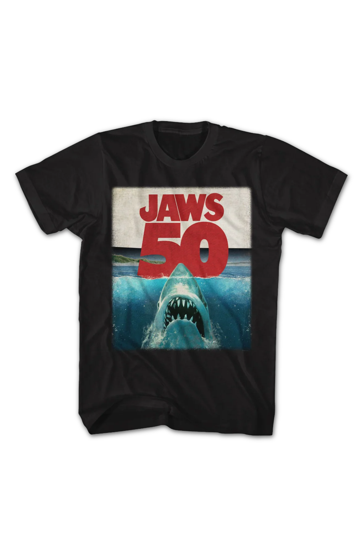 50th Anniversary Poster Jaws T-Shirt - Image 2