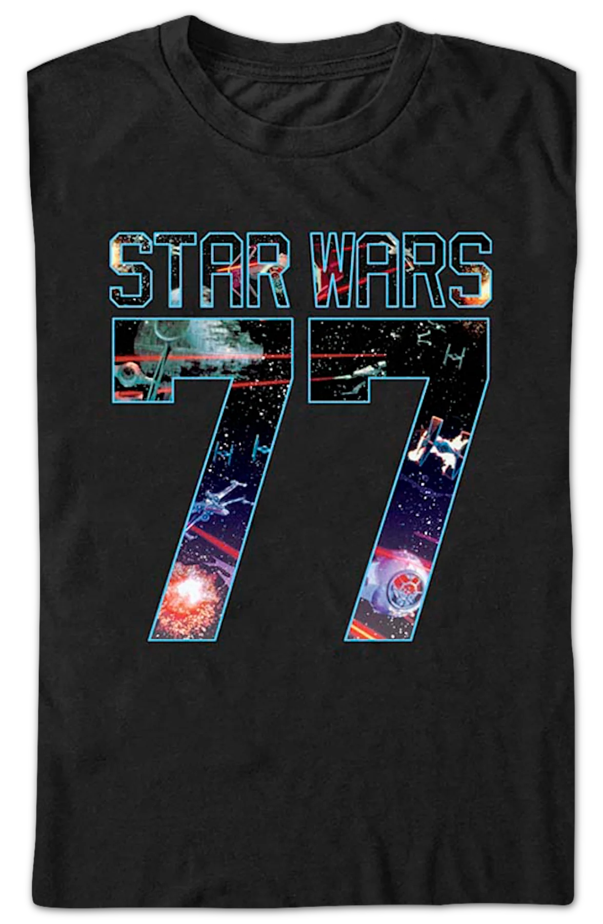 77 Chase Scene Star Wars T-Shirt - Image 2