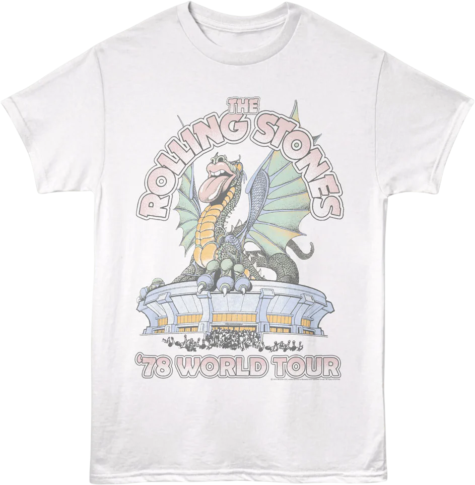 '78 World Tour Dragon Poster Rolling Stones T-Shirt