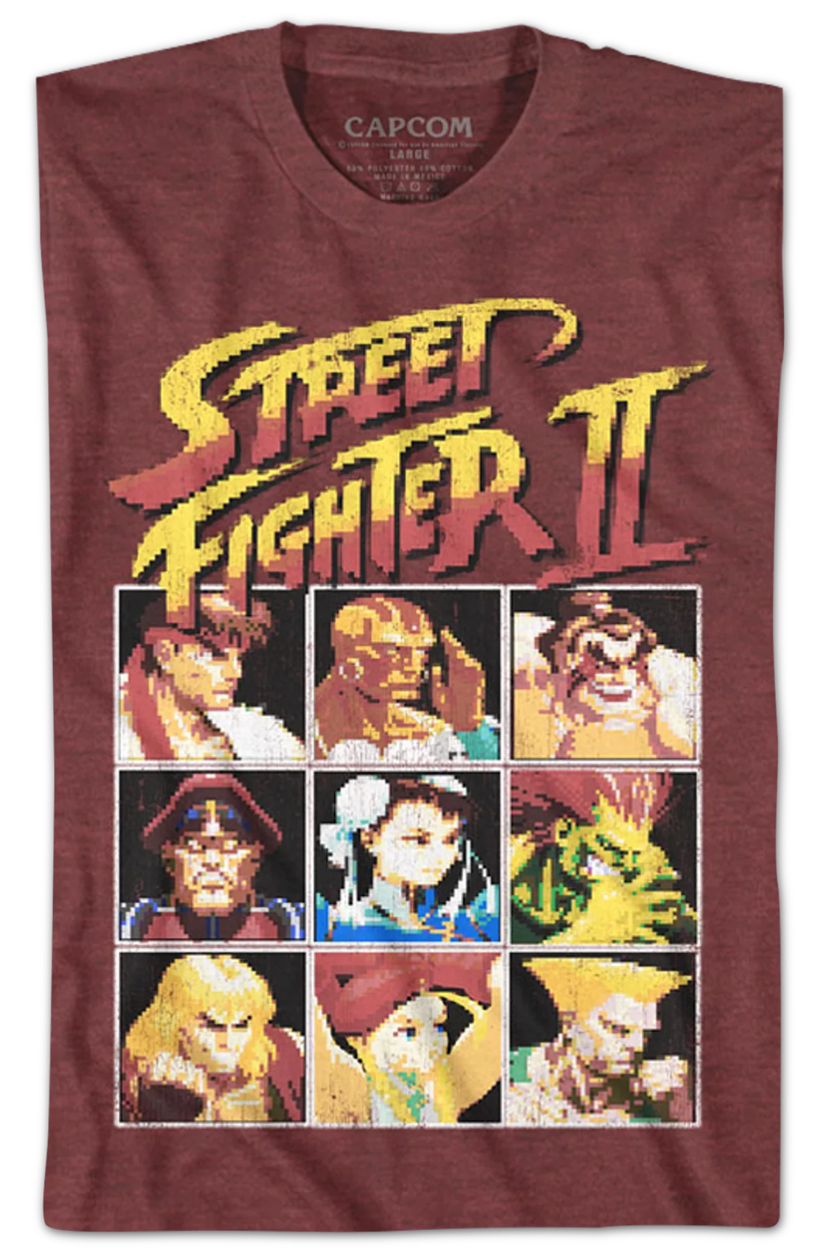 8-Bit Characters Street Fighter II T-Shirt - Image 2