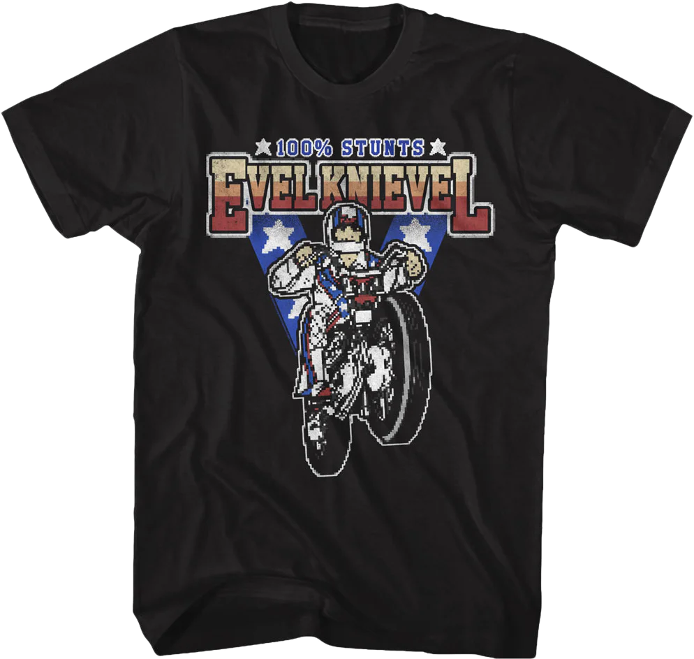 8-Bit Evel Knievel T-Shirt