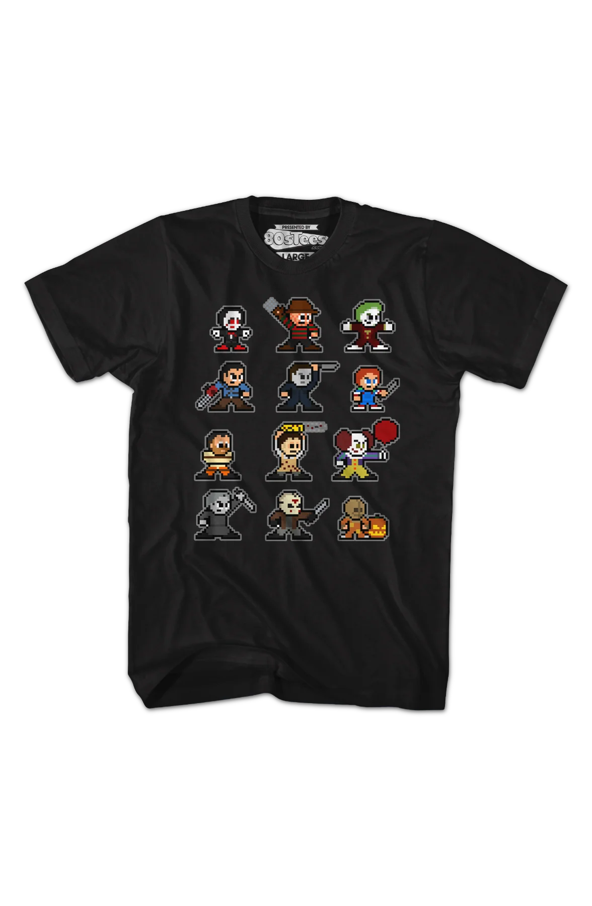 8-Bit Horror Icons T-Shirt - Image 2