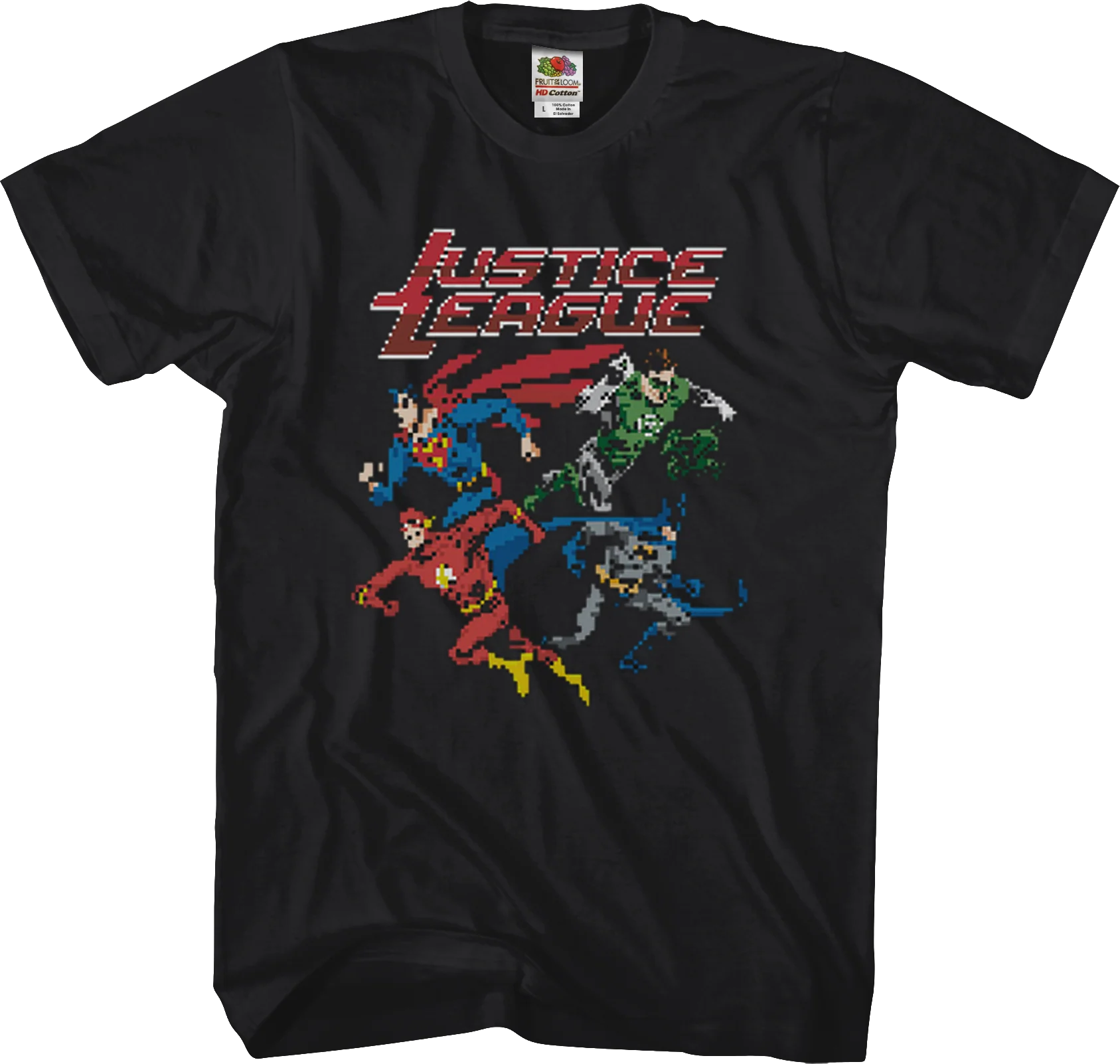 8-Bit Justice League T-Shirt