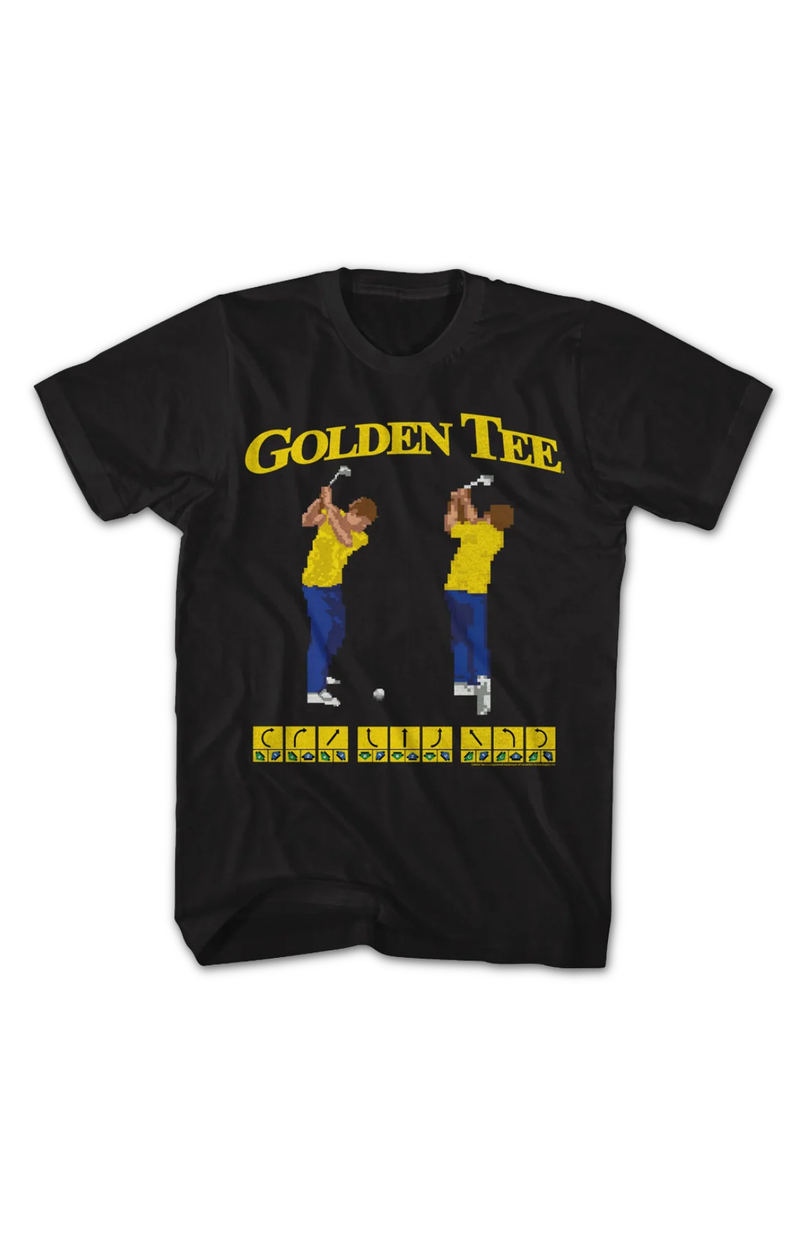 8-Bit Swings Golden Tee Golf T-Shirt - Image 2
