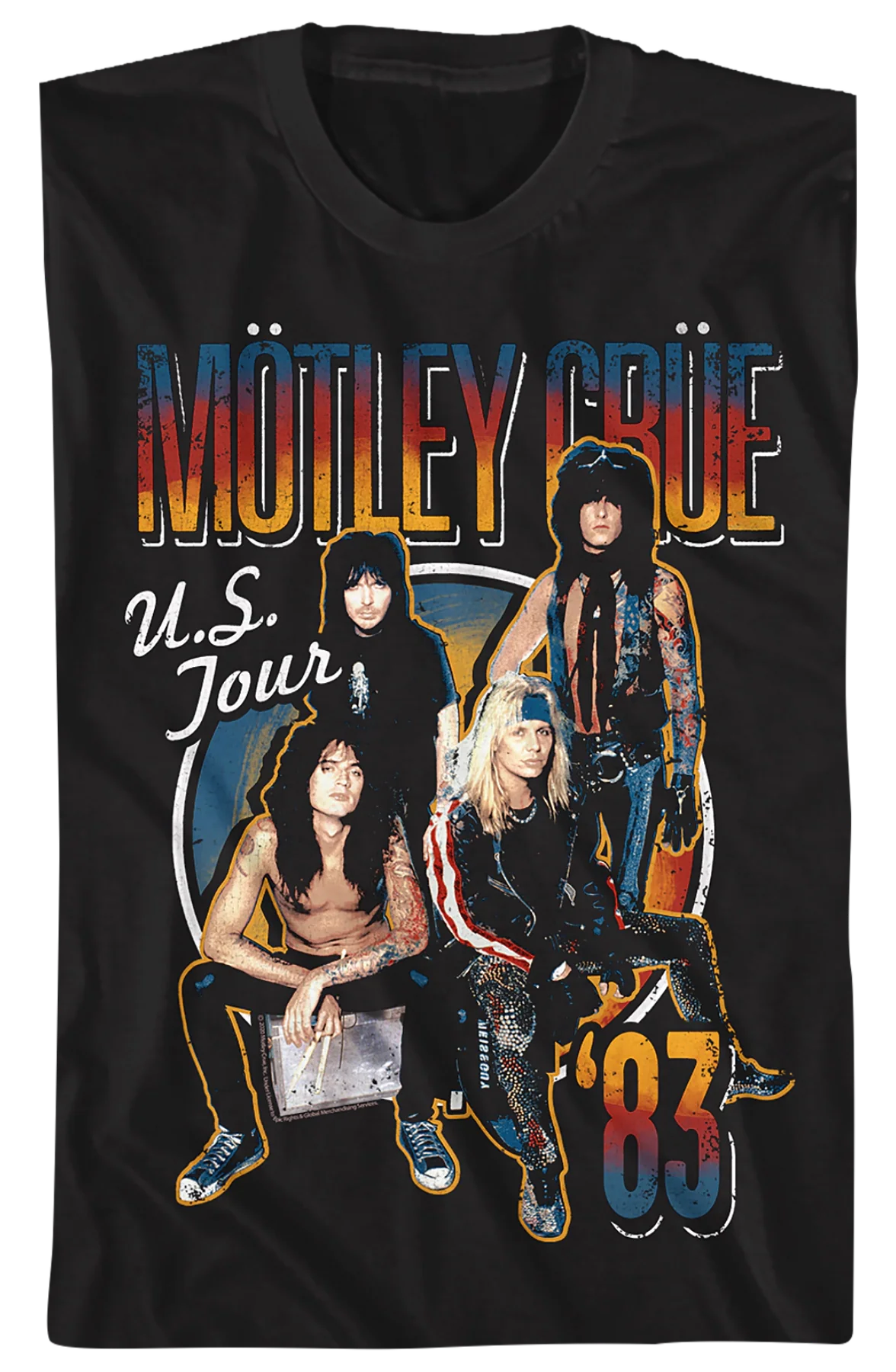 '83 US Tour Motley Crue T-Shirt - Image 2