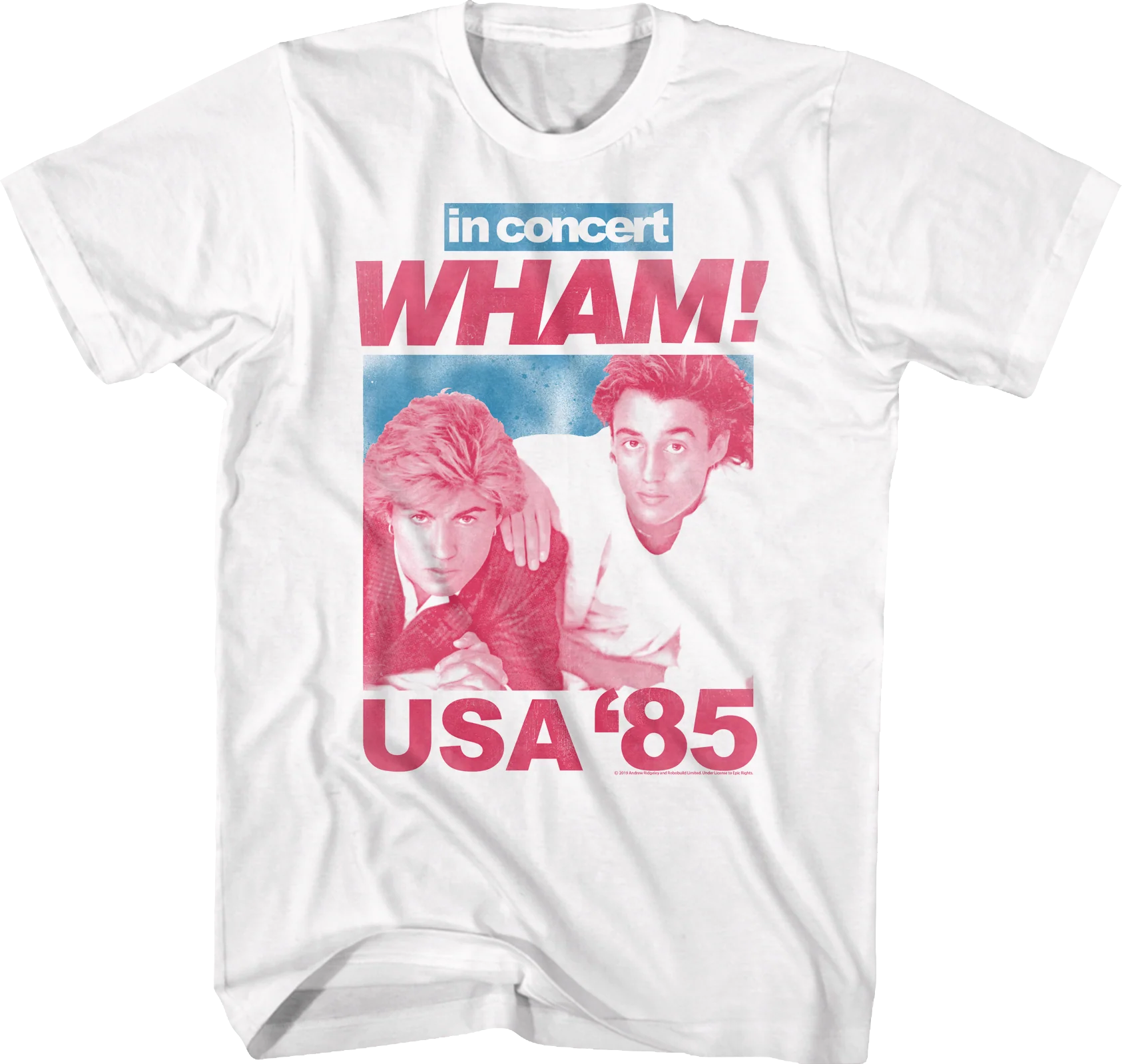 '85 USA Concert Wham T-Shirt - Image 2