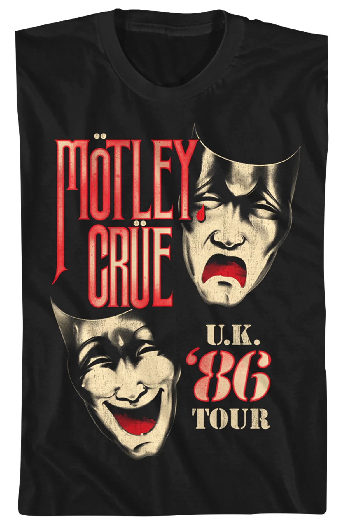 '86 UK Tour Motley Crue T-Shirt - Image 2