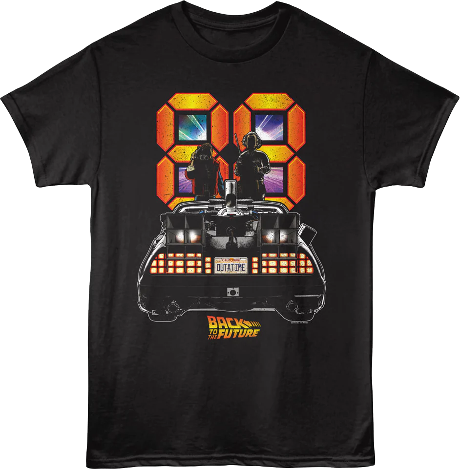 88 MPH Silhouettes Back To The Future T-Shirt