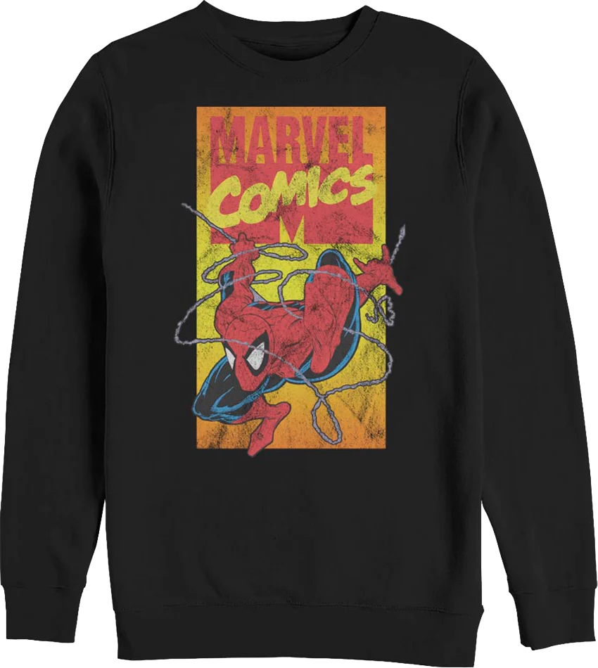 90s Marvel Comics Logo Spider-Man Sweatshirt