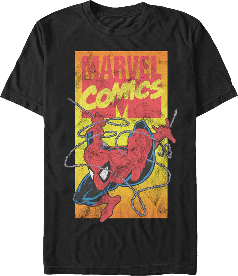90s Marvel Comics Logo Spider-Man T-Shirt