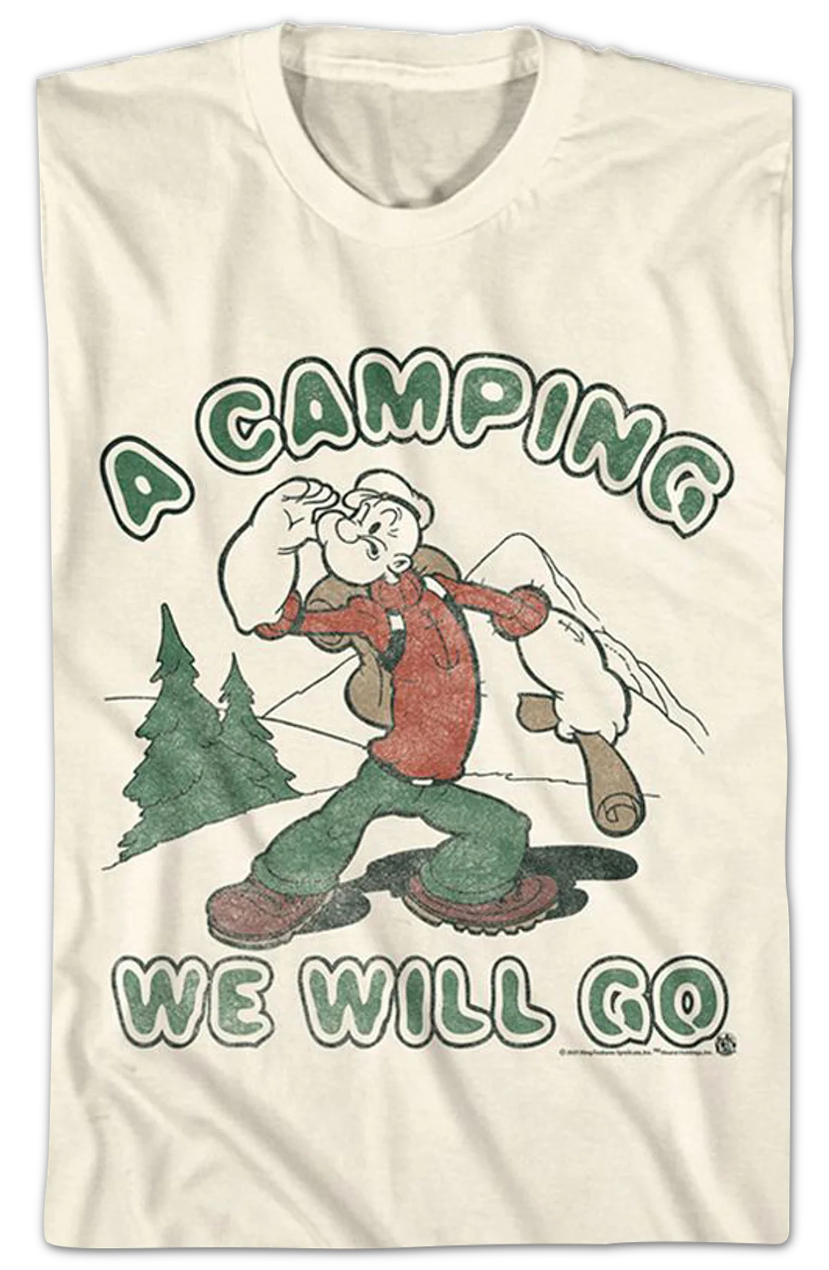 A Camping We Will Go Popeye T-Shirt - Image 2