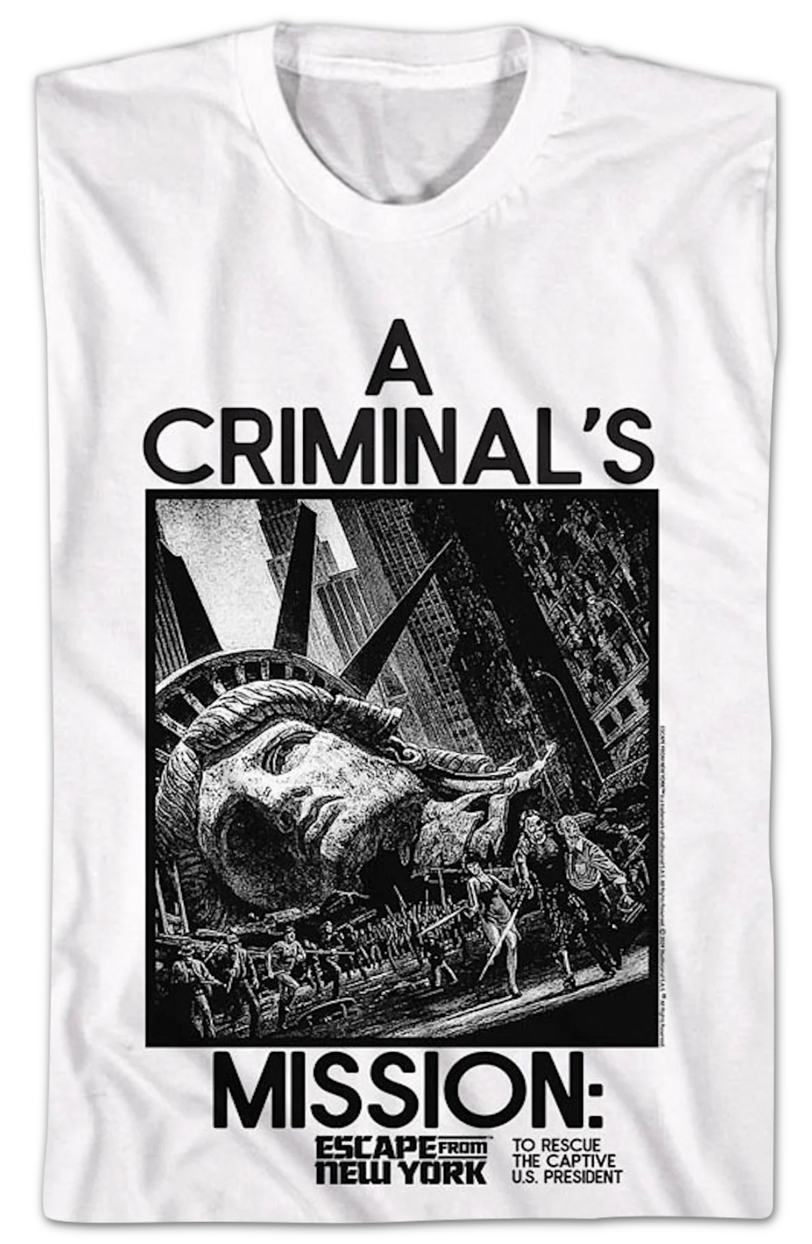 A Criminal's Mission Escape From New York T-Shirt - Image 2