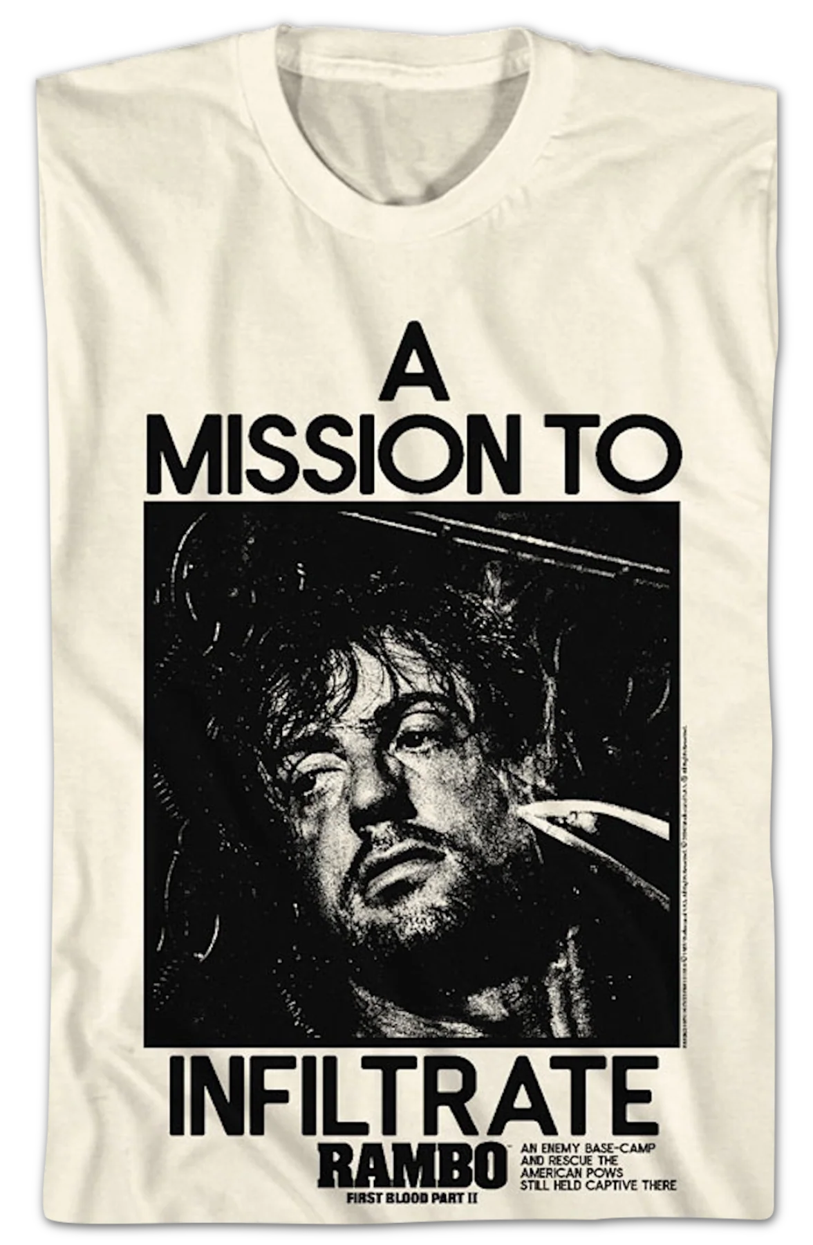A Mission To Infiltrate Rambo T-Shirt - Image 2
