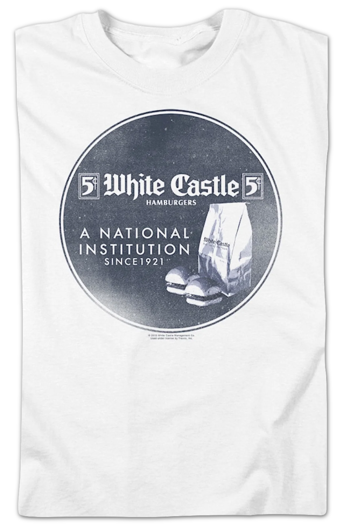 A National Institution Since 1921 White Castle T-Shirt - Image 2