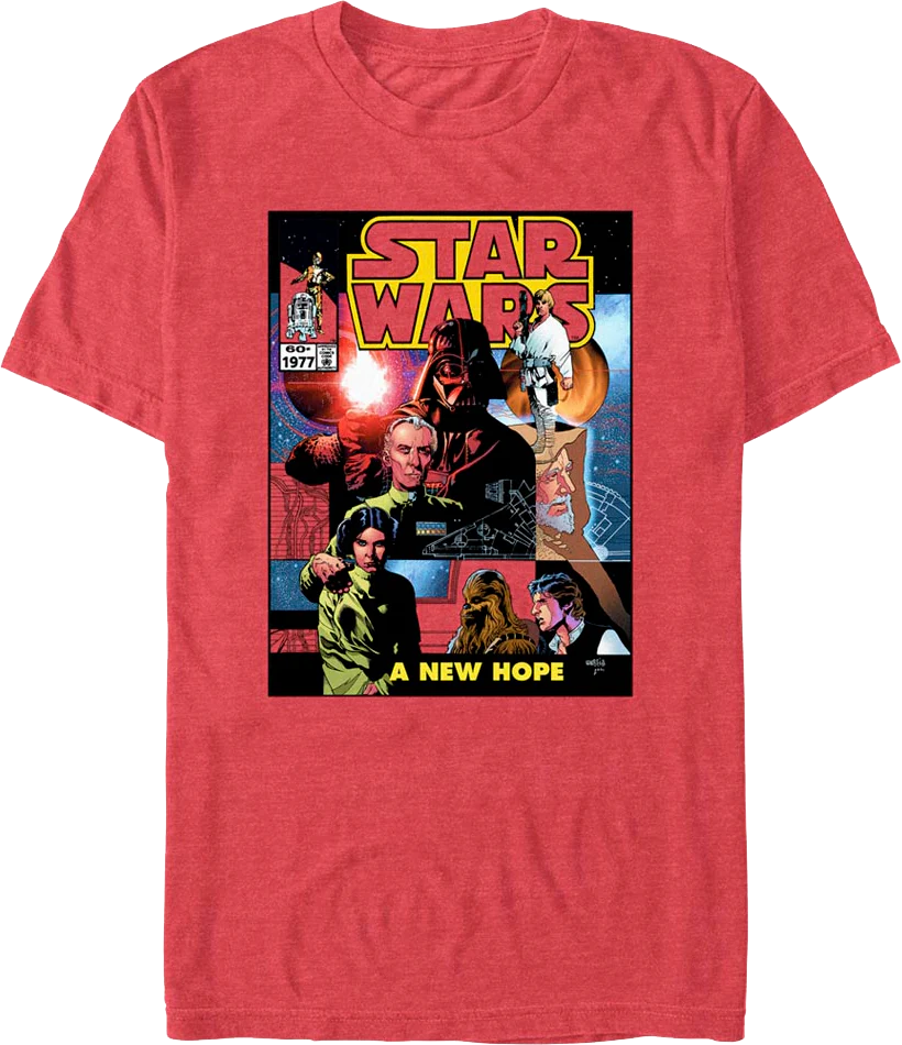 A New Hope Comic Book Cover Star Wars T-Shirt