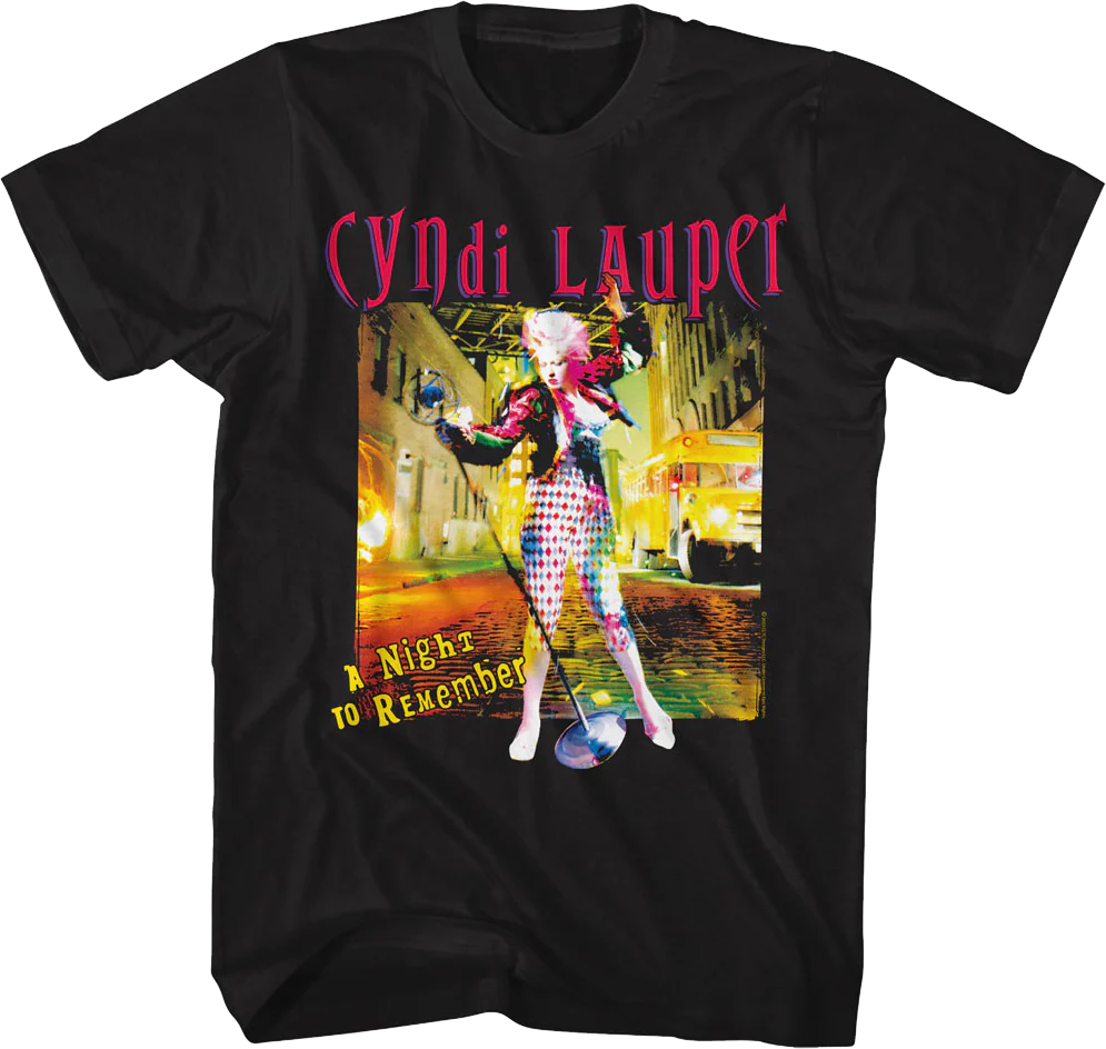 A Night To Remember Cyndi Lauper T-Shirt