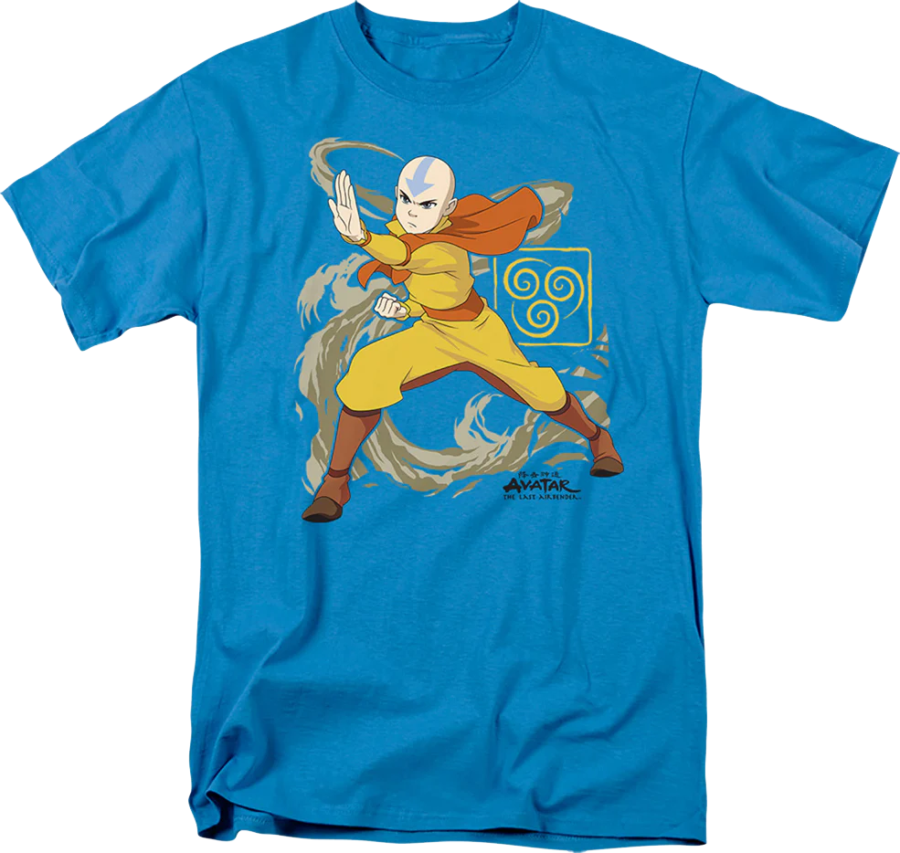 Aang Wind Blast Avatar The Last Airbender T-Shirt