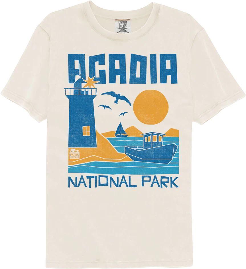 Acadia Abbreviated NPCA Comfort Colors Brand T-Shirt