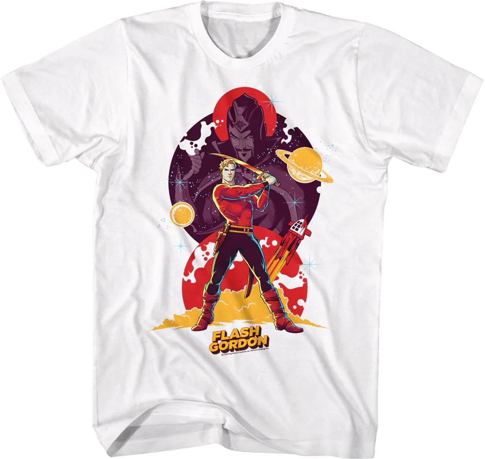 Action Collage Flash Gordon T-Shirt