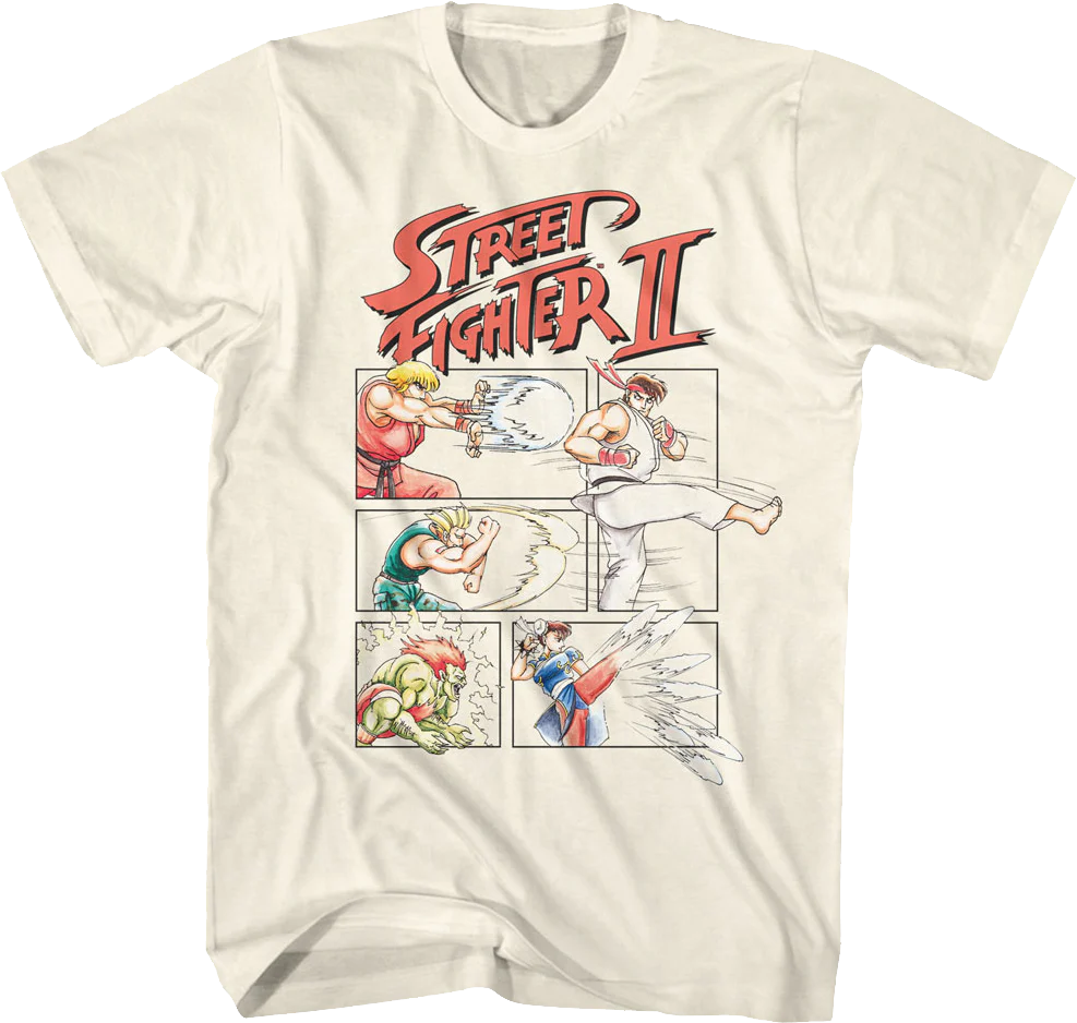 Action Panels Street Fighter II T-Shirt