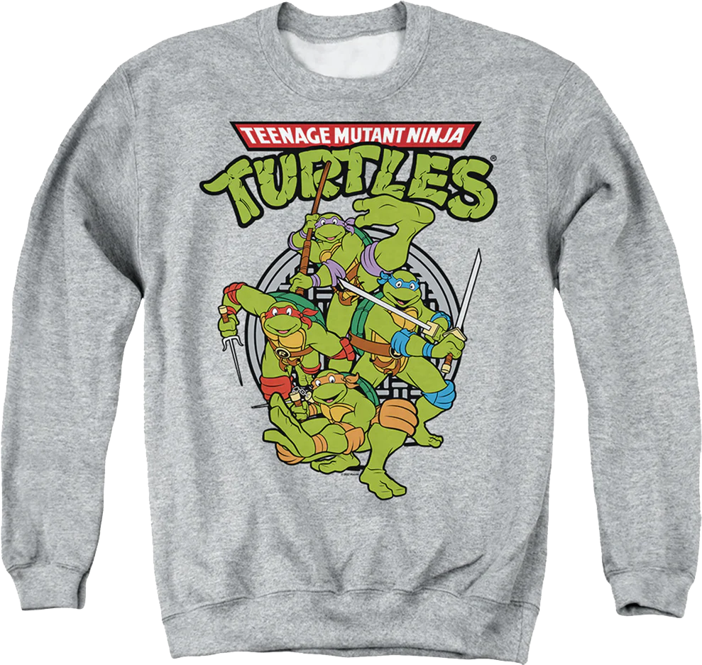 Action Poses Teenage Mutant Ninja Turtles Sweatshirt