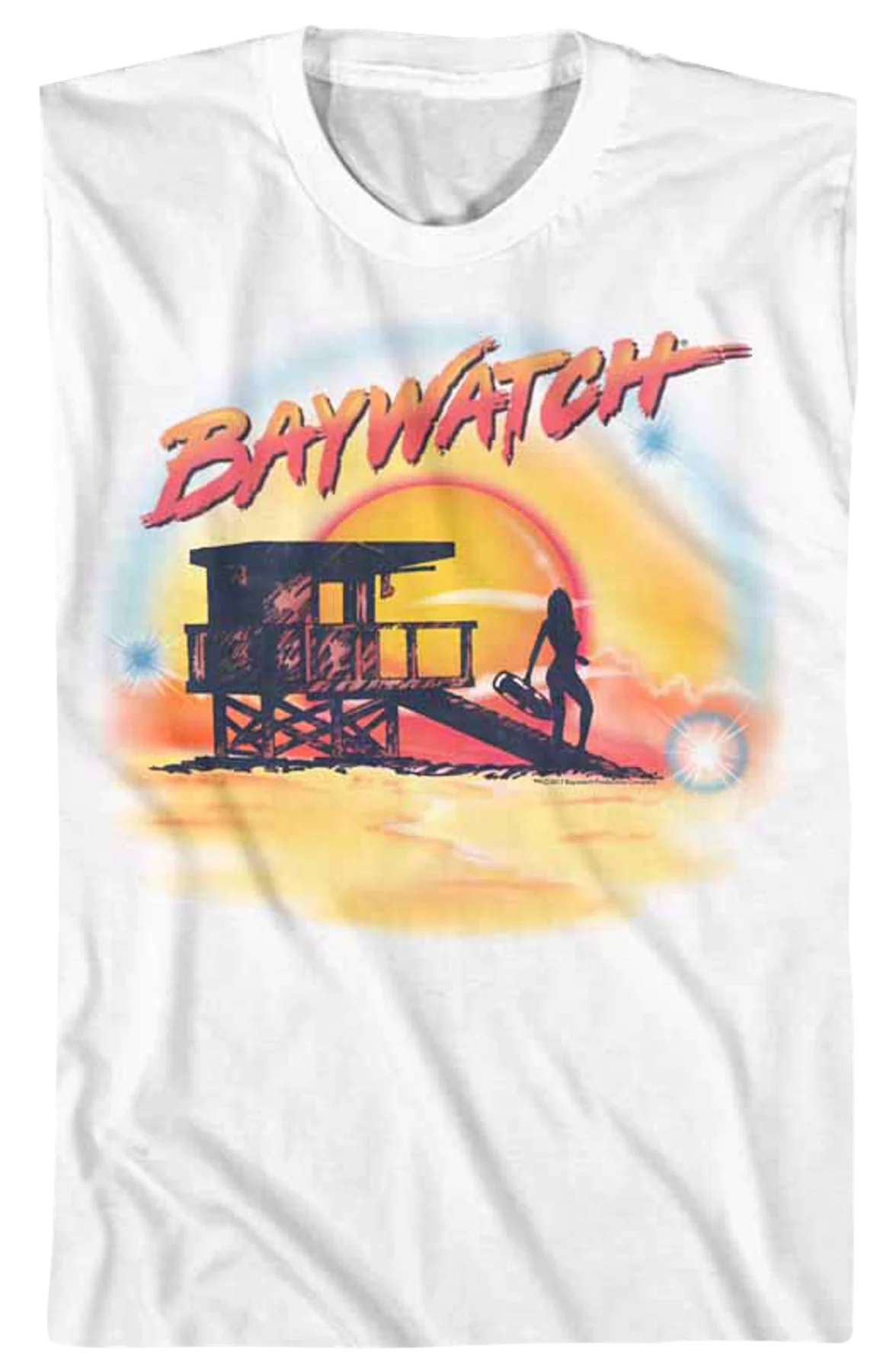 Airbrush Baywatch T-Shirt - Image 2