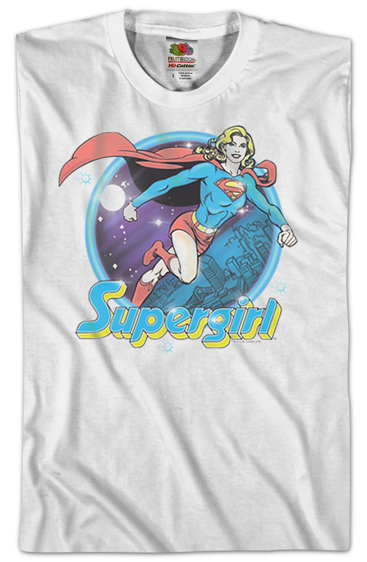 Airbrush Supergirl T-Shirt - Image 2