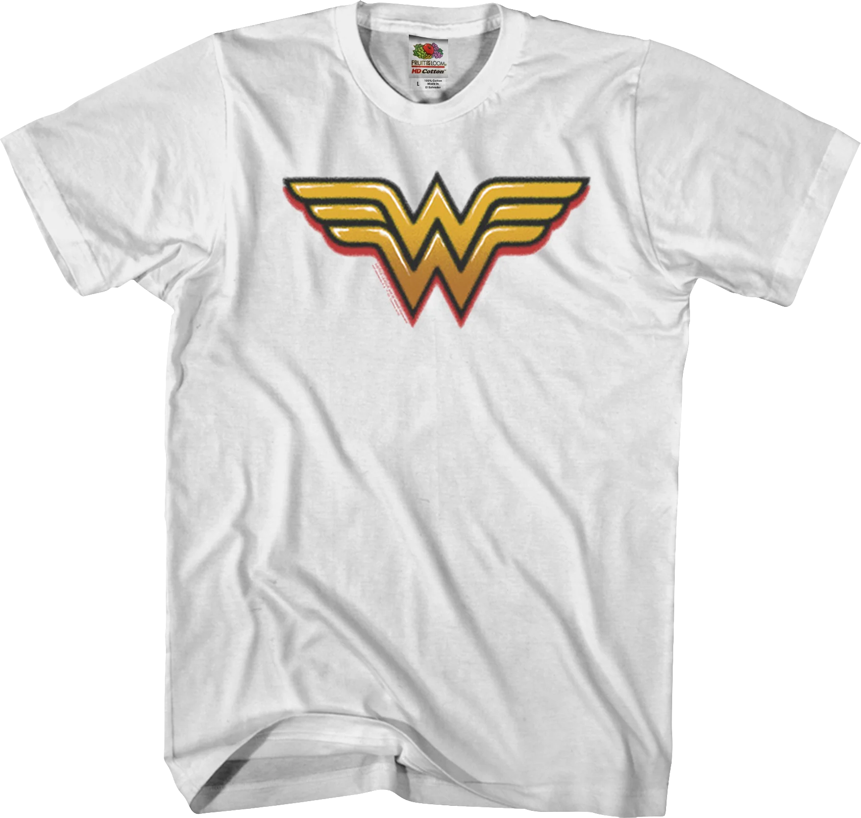 Airbrush Wonder Woman Logo DC Comics T-Shirt