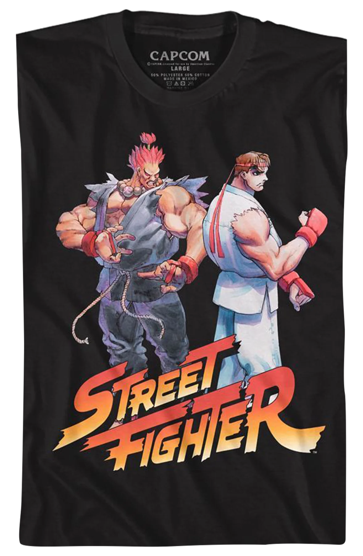 Akuma vs Ryu Street Fighter T-Shirt - Image 2