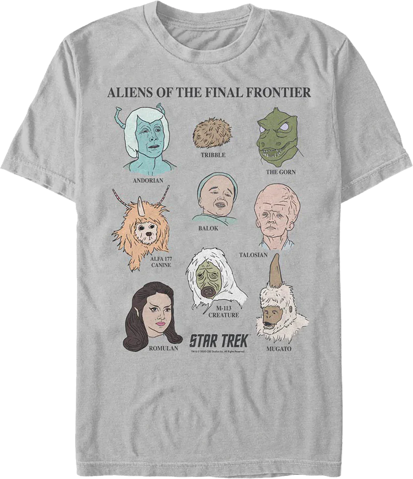 Aliens Of The Final Frontier Star Trek T-Shirt