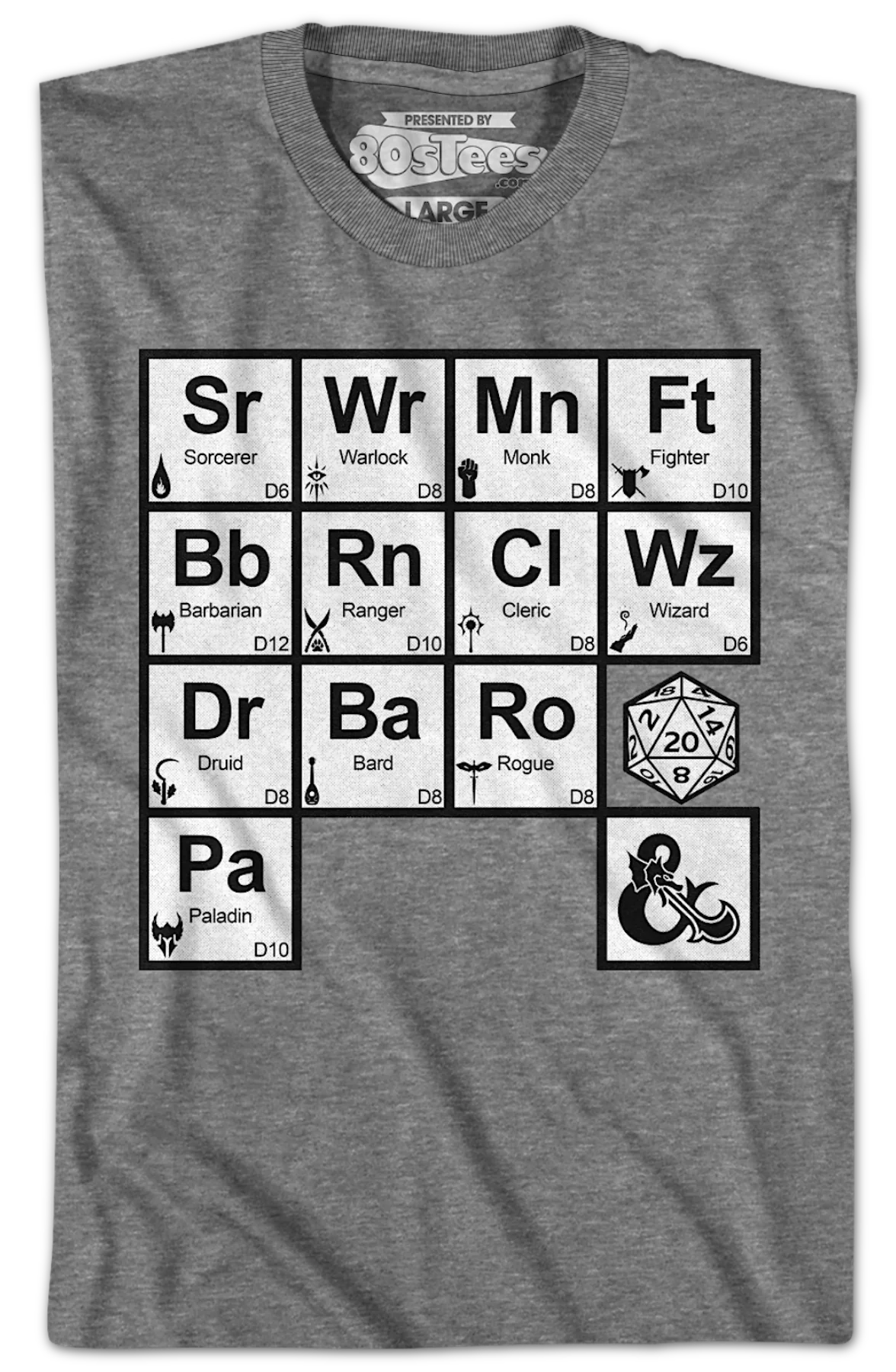 All Elements Dungeons & Dragons T-Shirt - Image 2