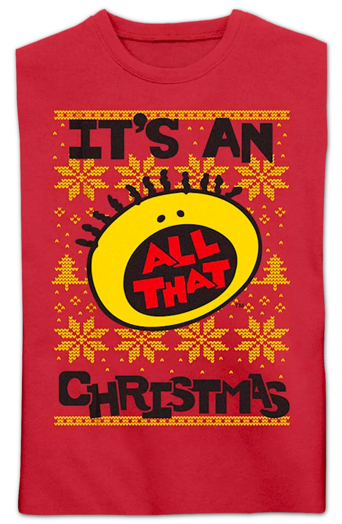 All That Faux Ugly Christmas Sweater Nickelodeon Sweatshirt - Image 2
