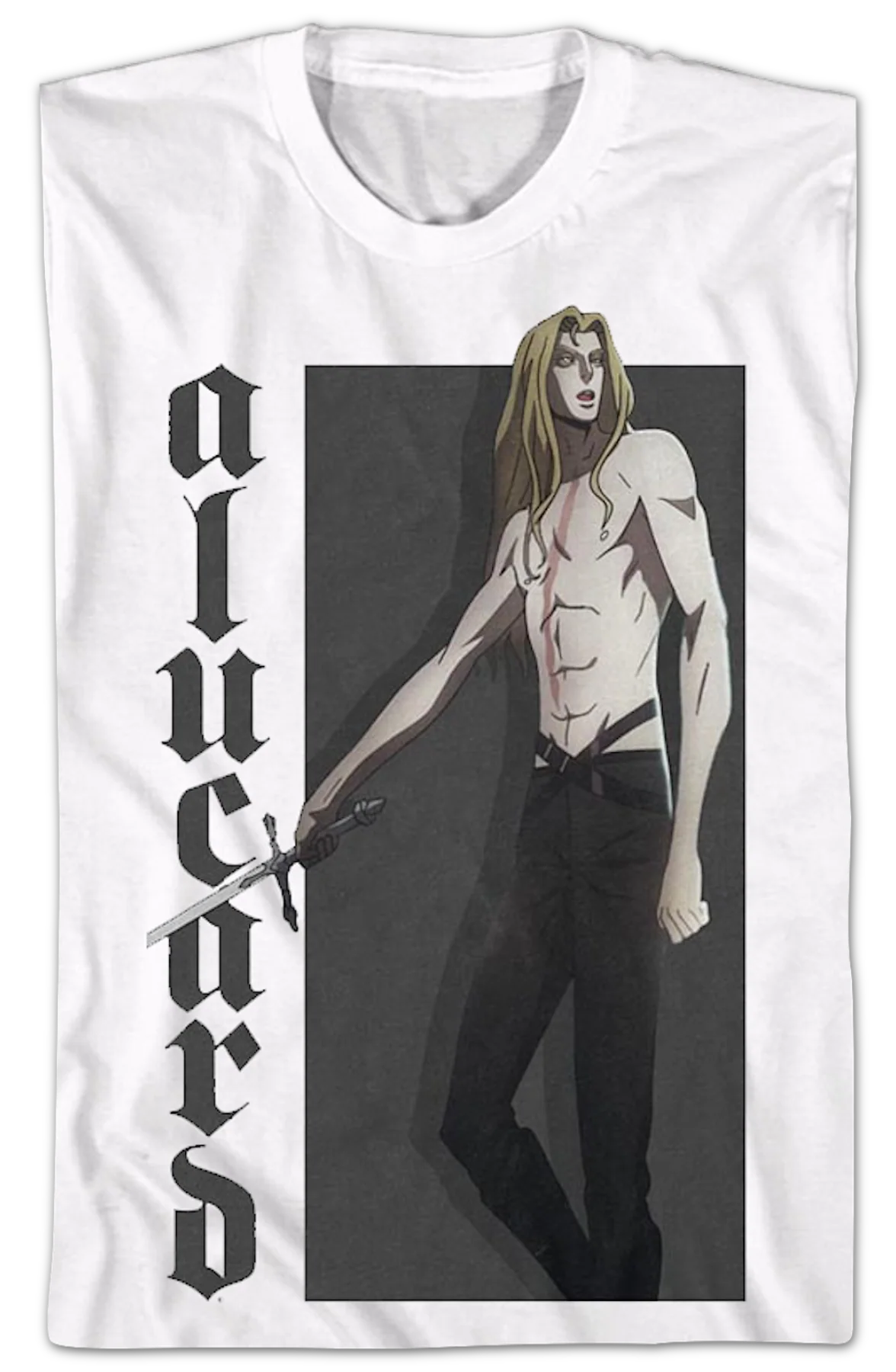 Alucard Action Pose Castlevania T-Shirt - Image 2