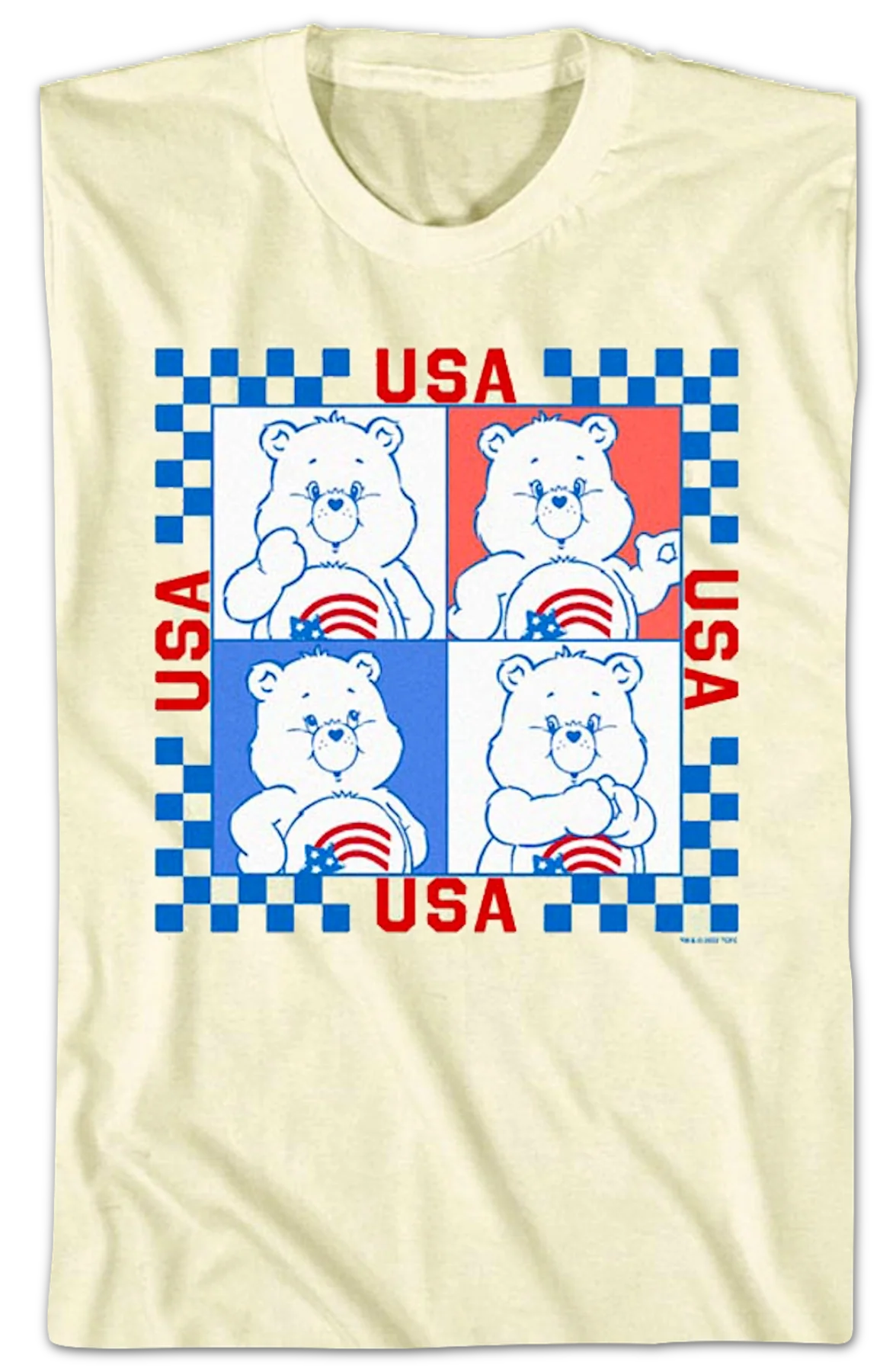 America Cares Bear Stamps Care Bears T-Shirt - Image 2