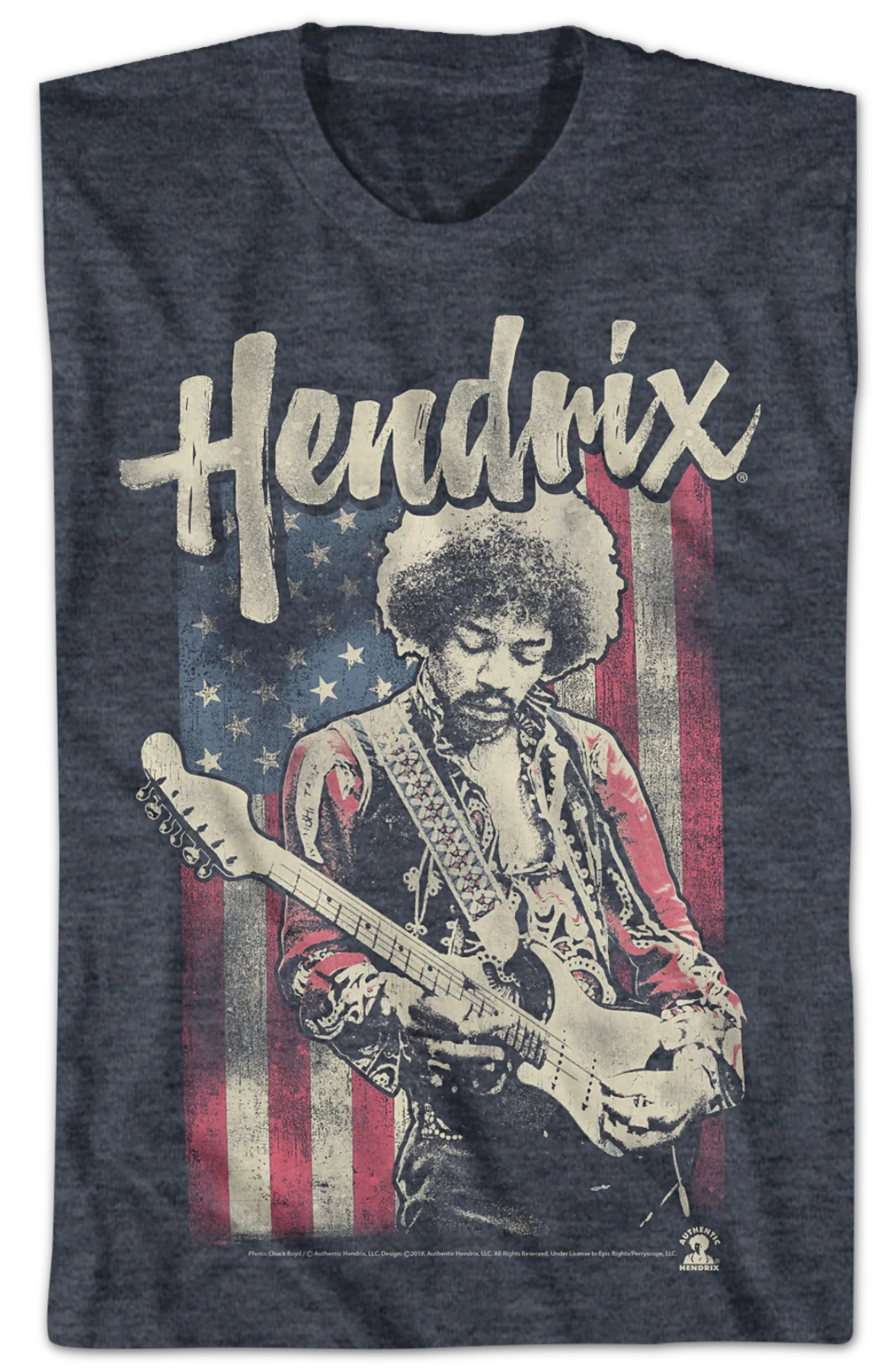 American Flag Jimi Hendrix T-Shirt - Image 2